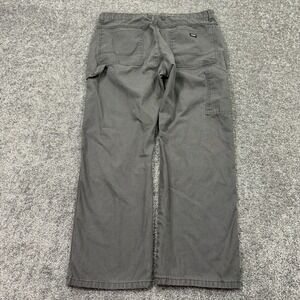 Dickies Pants Mens 38x30 Gray Straight Leg Carpenter Canvas Workwear Logo City